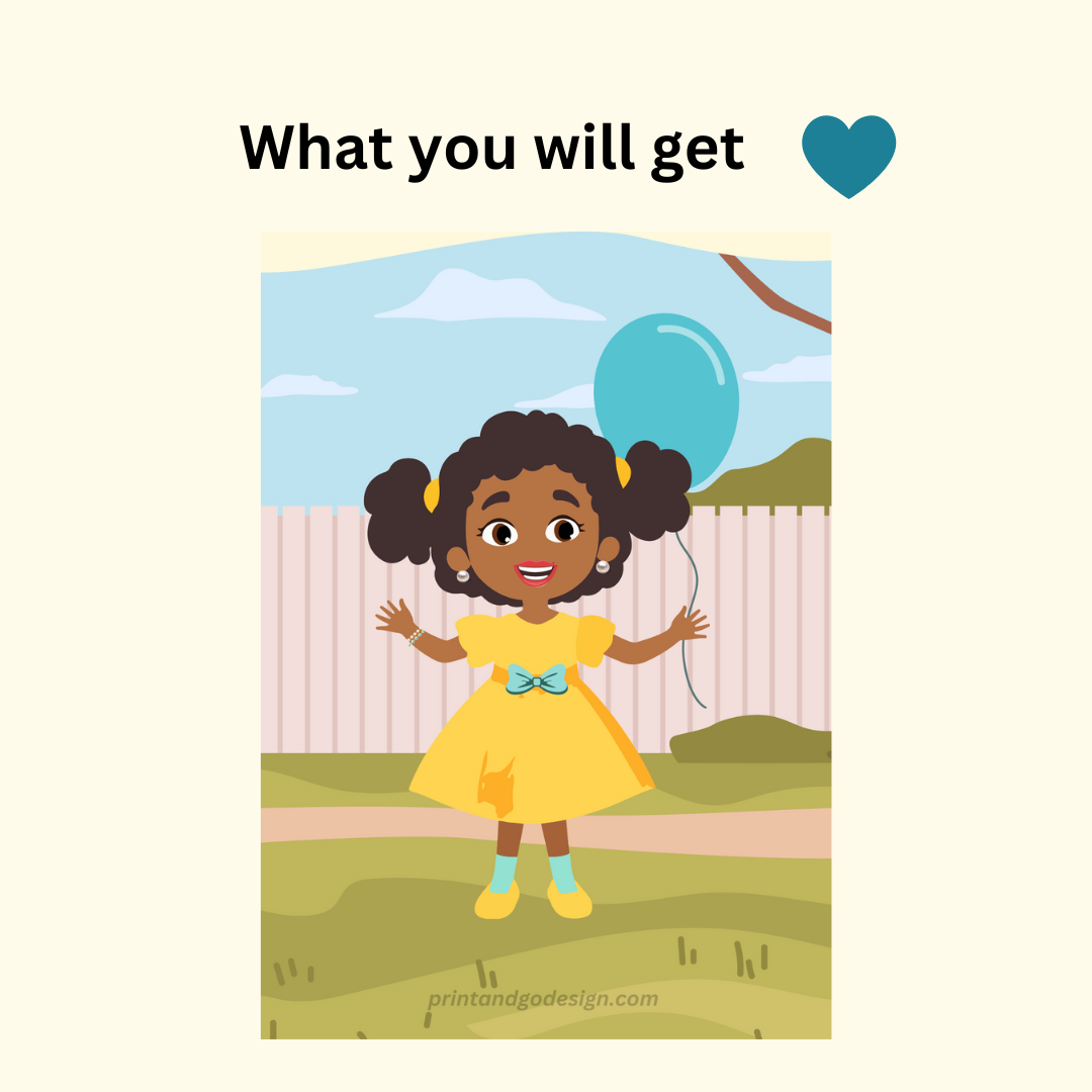 Beautiful little girl Wall Art print in multi tones, modern print for any room decor