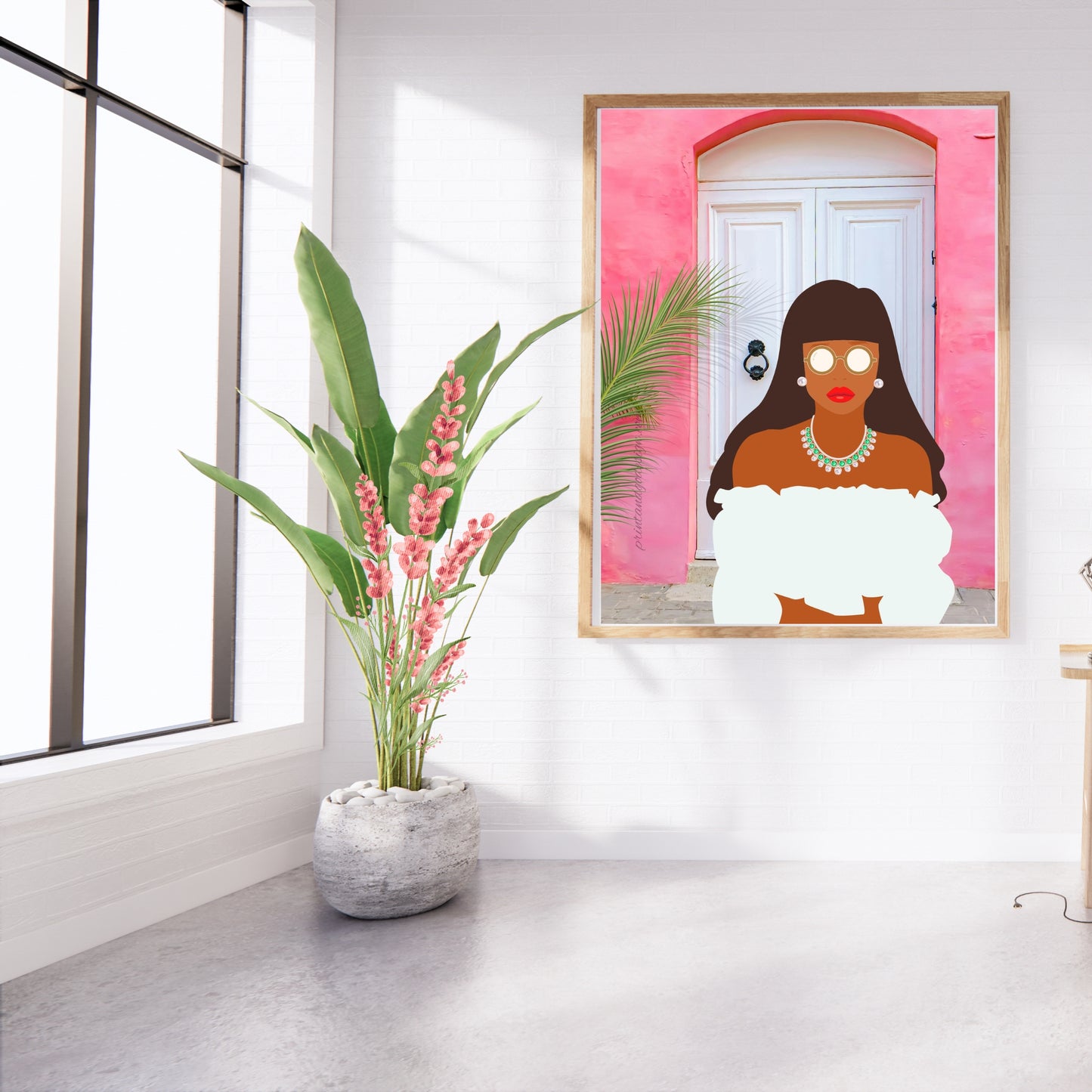 Bundle OF 3 | Black Woman Gallery Wall Art | Melanin Illustration Set | Boho Minimalist Decor
