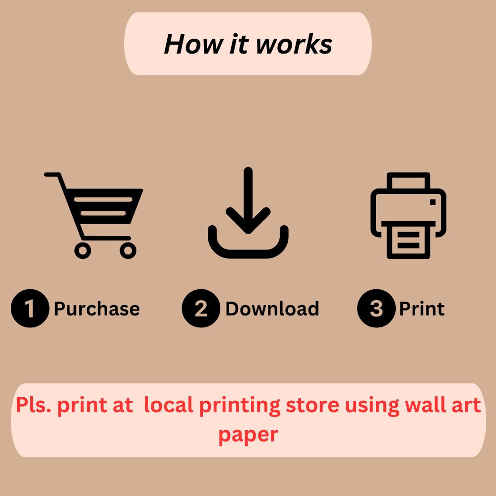 Printable flower wall art in yellow pink tones in a Vase. Modern print for any room decor.