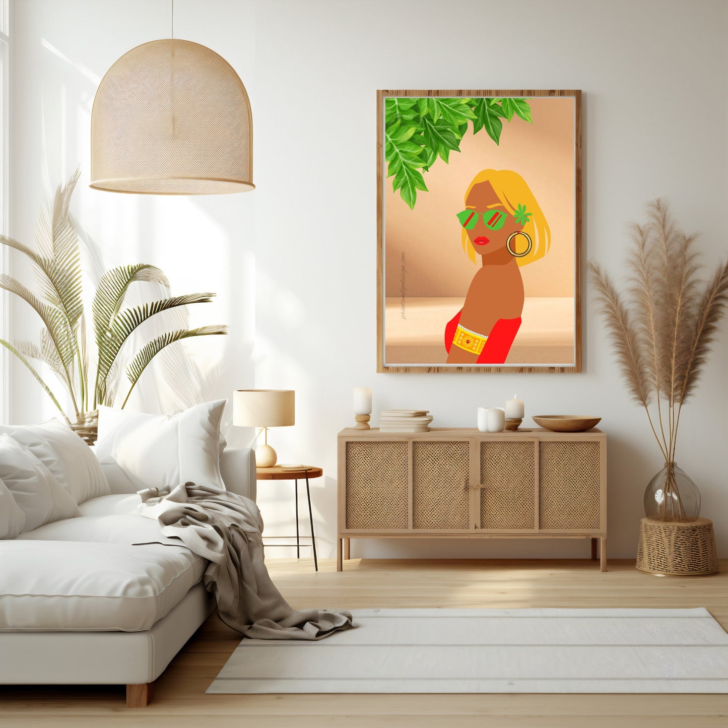 SET OF 2 (+BONUS) | African American Woman Art Prints | Melanin Wall Gallery Set | Modern Boho Decor