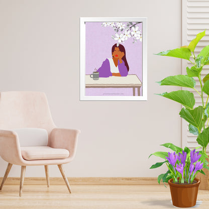 SET OF 2 | Melanin Fashion Wall Prints | Black Woman Illustration Set | Modern Chic Decor