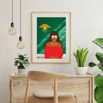 Bundle OF 3 | Black Woman Gallery Wall Art | Melanin Illustration Set | Boho Minimalist Decor