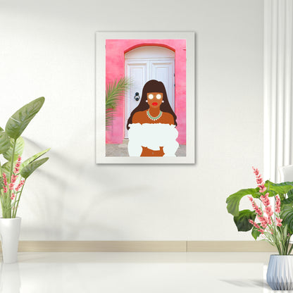 Bundle OF 3 | Black Woman Gallery Wall Art | Melanin Illustration Set | Boho Minimalist Decor