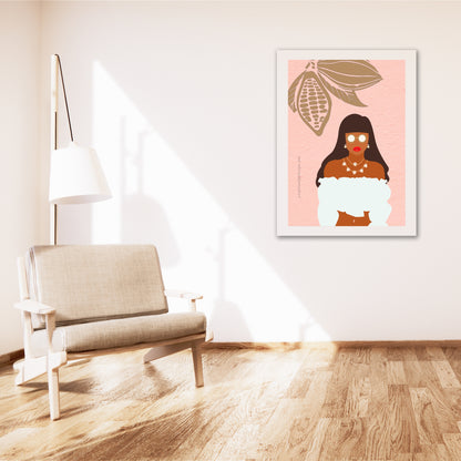 Bundle OF 3 | Black Woman Gallery Wall Art | Melanin Illustration Set | Boho Minimalist Decor