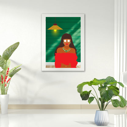 Bundle OF 3 | Black Woman Gallery Wall Art | Melanin Illustration Set | Boho Minimalist Decor