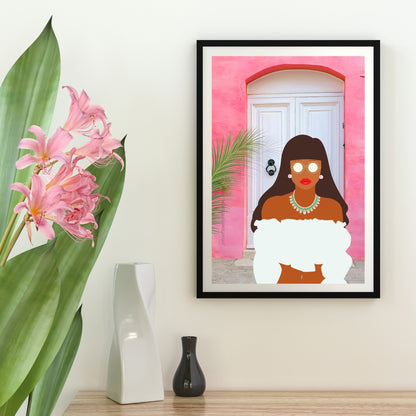 Bundle OF 3 | Black Woman Gallery Wall Art | Melanin Illustration Set | Boho Minimalist Decor