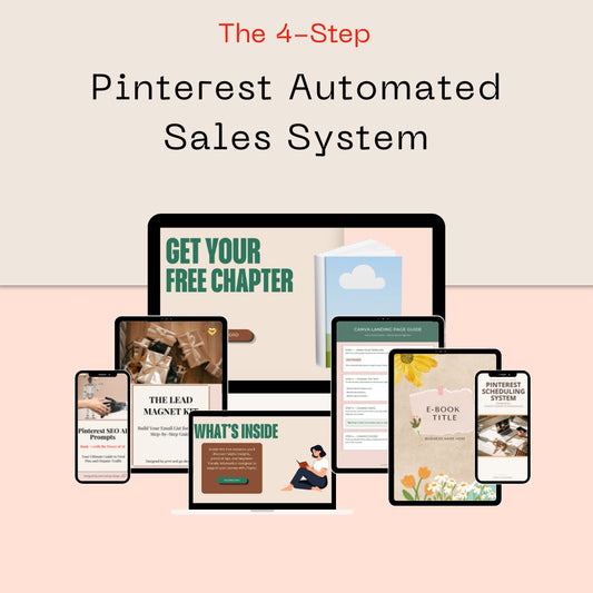 The 4-Step Pinterest Automated Sales System| Create, Sell & Automate Your Passive Income System with Pinterest