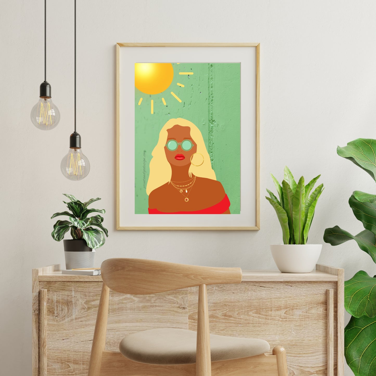 Bundle OF 3 | African American Woman Wall Art | Melanin Gallery Prints | Stylish Boho Decor