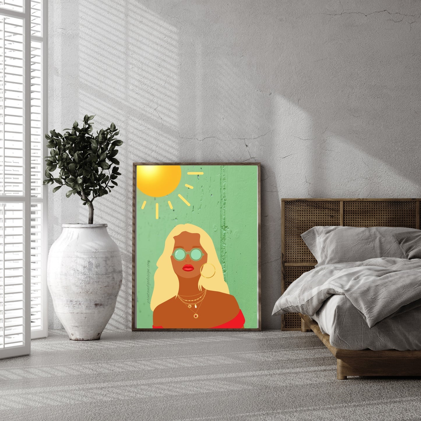 Bundle OF 3 | African American Woman Wall Art | Melanin Gallery Prints | Stylish Boho Decor
