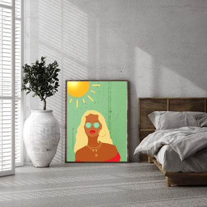 Bundle OF 3 | African American Woman Wall Art | Melanin Gallery Prints | Stylish Boho Decor