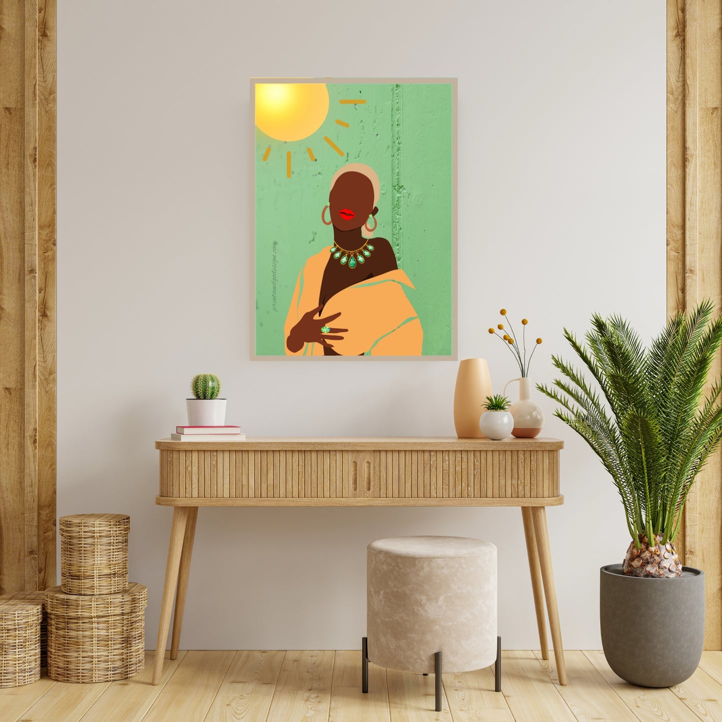 Bundle OF 3 | African American Woman Wall Art | Melanin Gallery Prints | Stylish Boho Decor