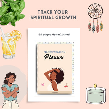 The Ultimate Manifestation & Dream Life Bundle for Black Women: 369 Method Workbook & Hyperlinked Journals (Melanin Edition)
