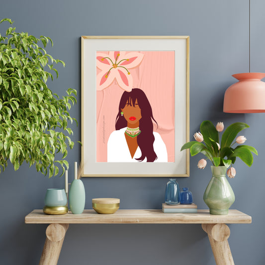 Bundle OF 3 | Melanin Art Prints Set | Black Woman Illustration | Modern Boho Bedroom Wall Decor
