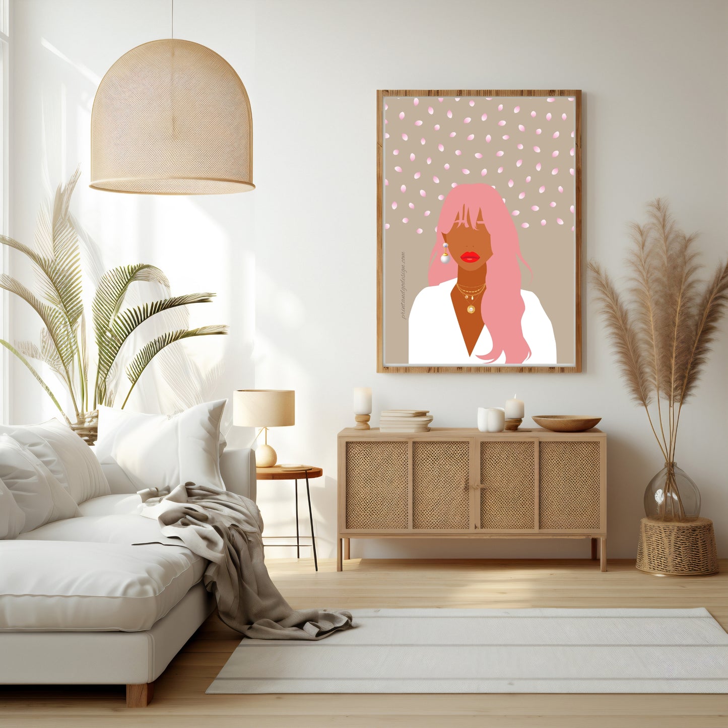 Bundle OF 3 | Melanin Art Prints Set | Black Woman Illustration | Modern Boho Bedroom Wall Decor