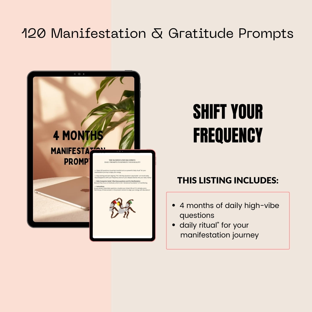 The Ultimate Manifestation & Dream Life Bundle for Black Women: 369 Method Workbook & Hyperlinked Journals (Melanin Edition)