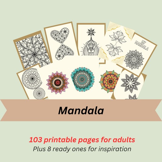 103 printable mandala coloring pages, simple ones to more sophisticated
